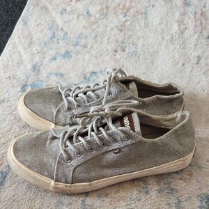 Lam Gray Canvas Sneakers